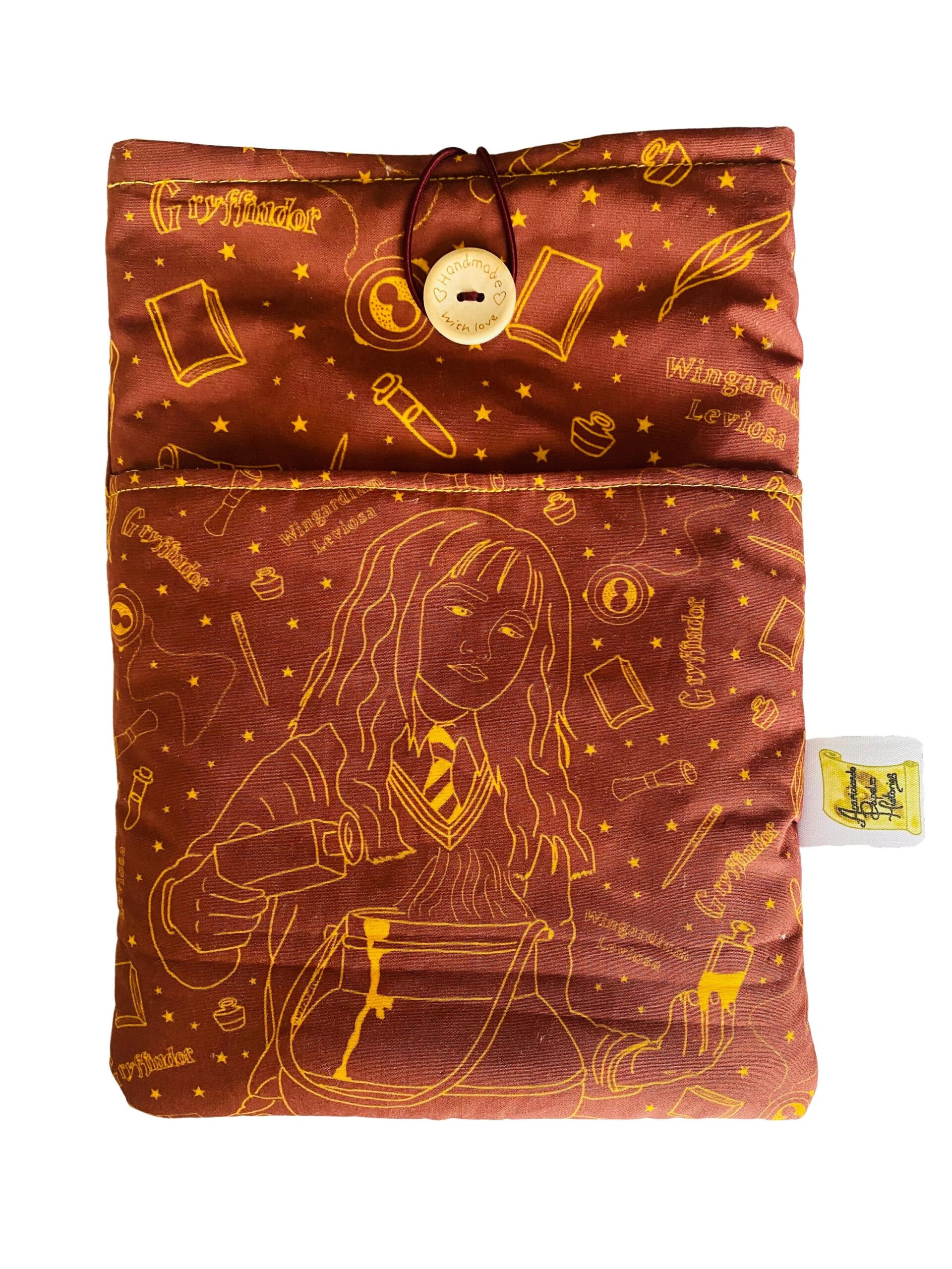 Fundas libros artesanal de saco de Hermione Granger - Acariciando Papel con  Historias
