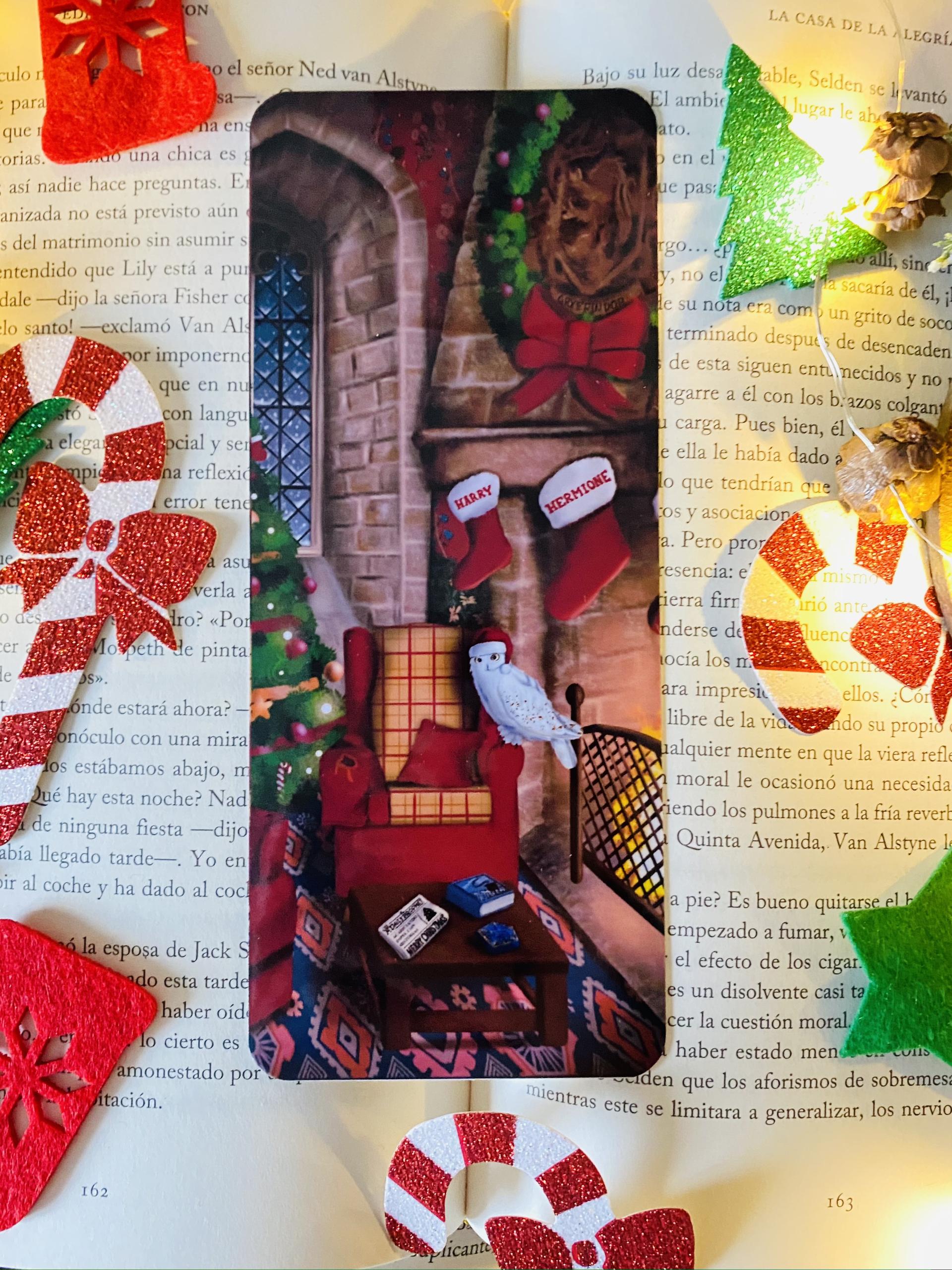 Marcapáginas artesanales hechos a mano de la Sala Común de Gryffindor.