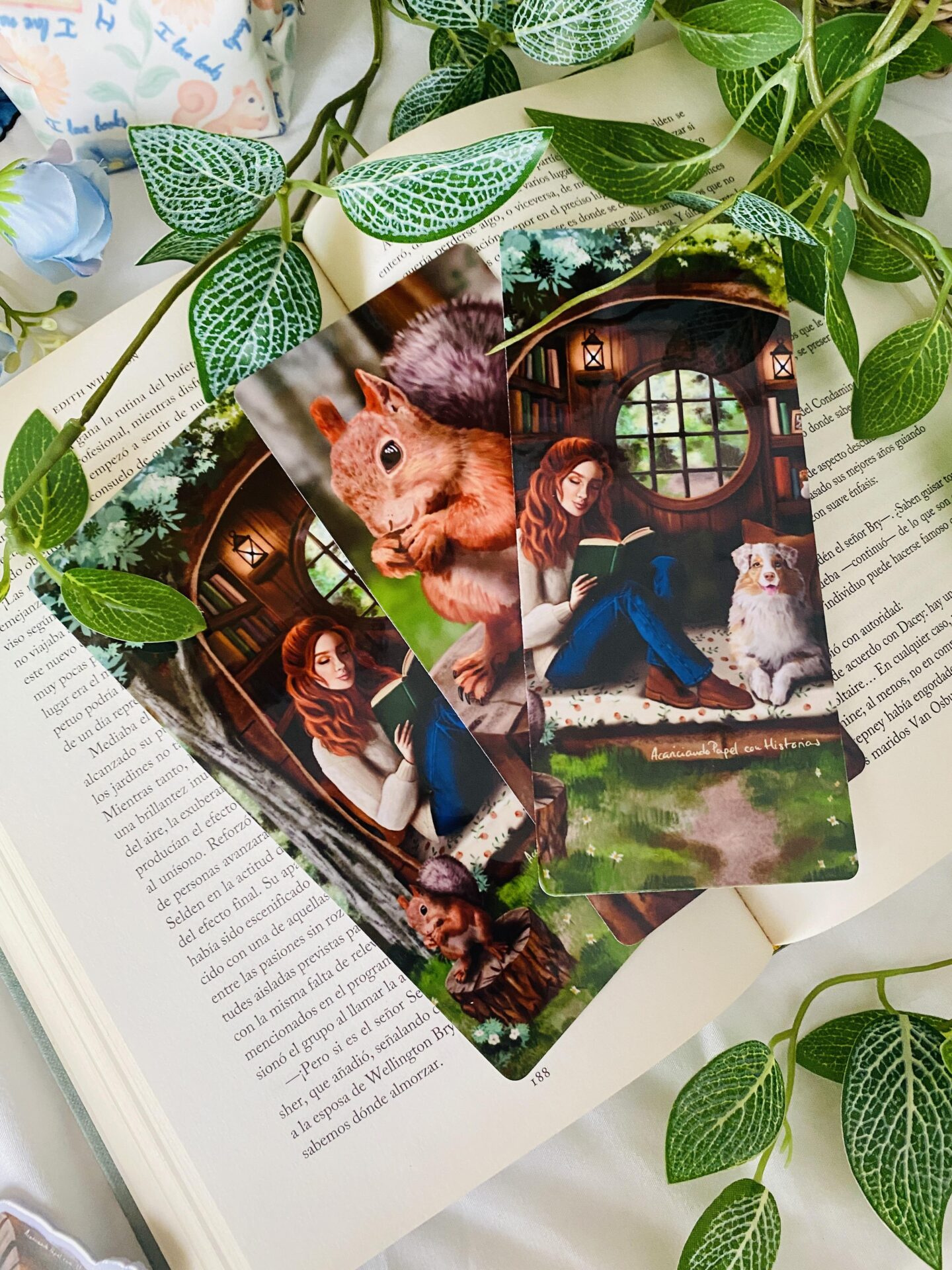 Marcapáginas artesanales hechos a mano de Mi Rincón Literario.